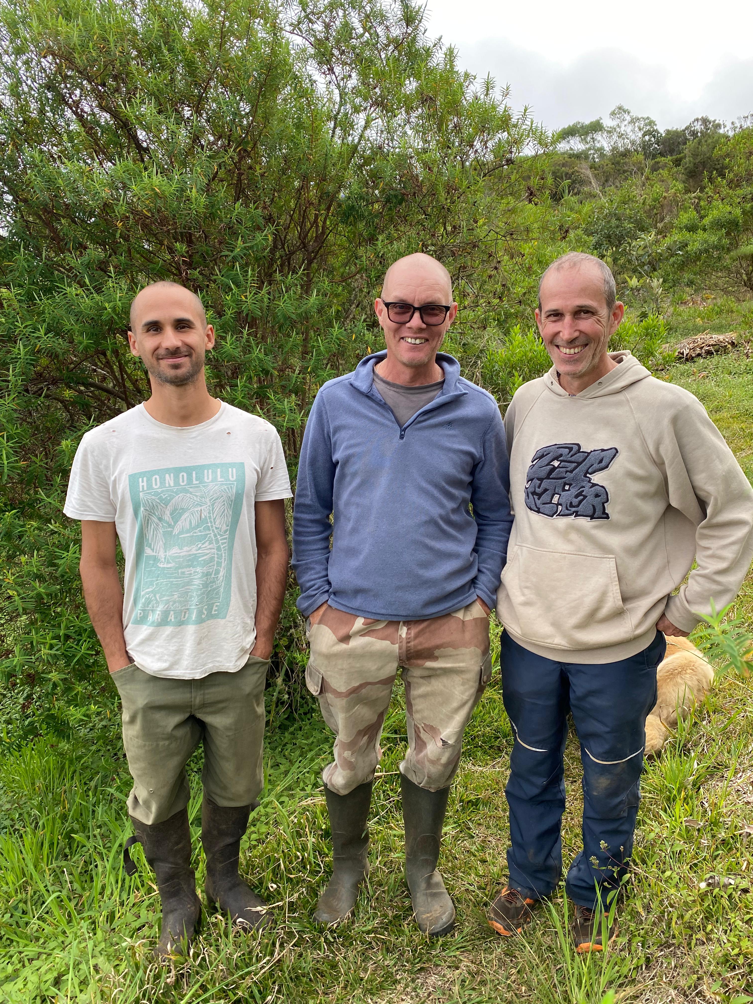 Nicolas, Grégory et Jean Daniel, de Tisane du Volcan